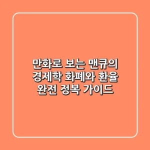 만화로 보는 맨큐의 경제학: 화폐와 환율 완전 정복 가이드